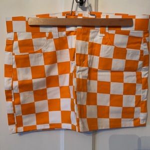 Tennessee Vols checkerboard skirt nwt